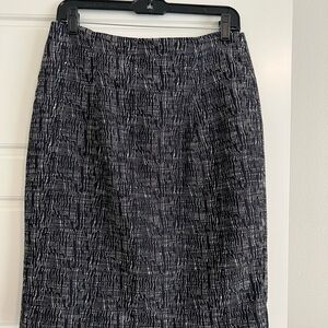 Elegant Navy and White Women's Skirt by The Limited